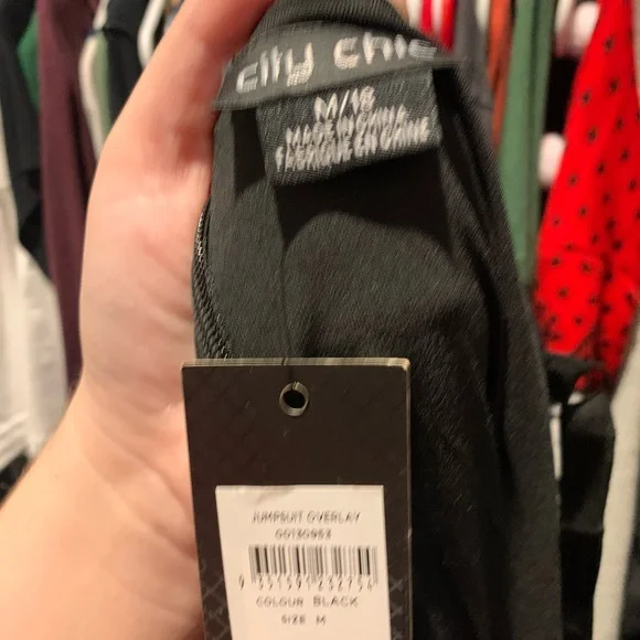 City Chic black overlay jumpsuit - Picture 4 of 4